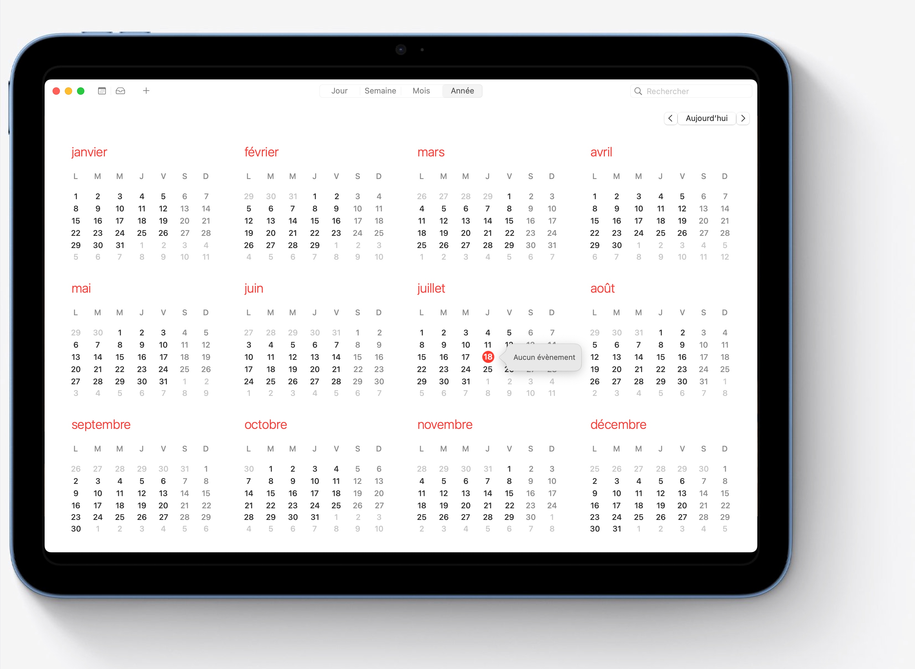 Calendrier des cours Health Smart Academy 2026-2027